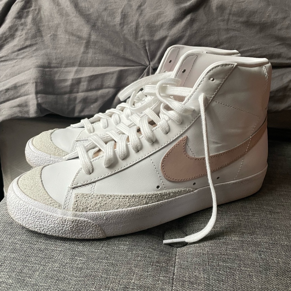 Nike Blazer White and Blush Woman's 9.5